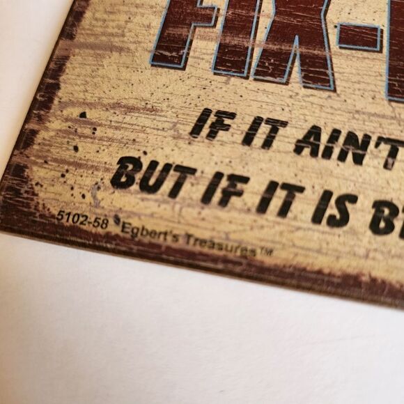 Egbert's Treasures Small Papa's Fix-it Shop Sign - Picture 2 of 5